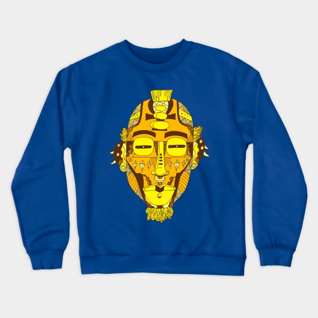 Solange African Mask 5 Crewneck Sweatshirt by kenallouis